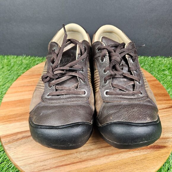 Keen Finlay Oxford Sneakers Mens 8 Brown Leather Casual Hiking Soft Toe Shoes main image 11
